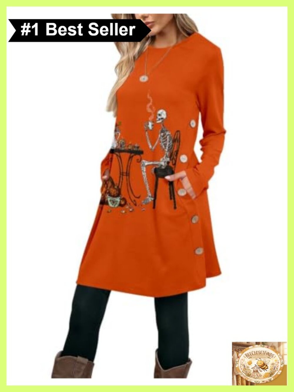 Long Sleeve Tunic Top Mini Dress Loose Fit Stretch Pullover
